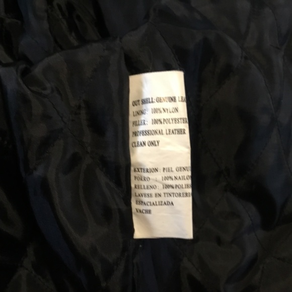 TUSKANY LEATHER  MENS JACKET SIZE XL - Picture 4 of 7